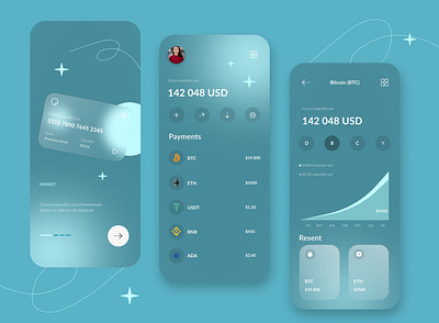 Cryptocurrency Wallet crypto graphic design ui ux wallet