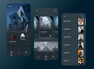 Architecture App- Mobile Responsive Website architectural app architecture dark figma graphic design minimal ui uiux design
