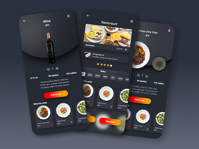 Luna - food delivery App adobe xd app design figma food food delivery graphic design illustration ui ux