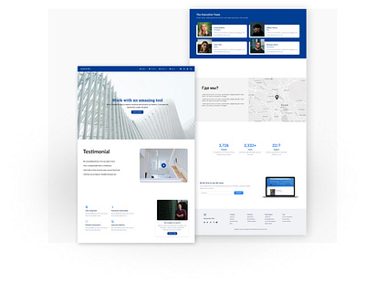 Architecture company website architecture design figma graphic design landing page ui ux