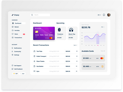 Onpay Dashboard