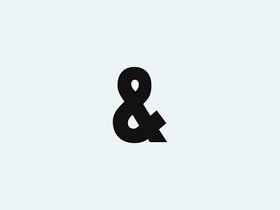 Ampersand 1 character letterform type type design typography