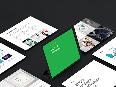 BIOCAD brandbook brandbook mark design layout medicine pharma redesign science technology ui