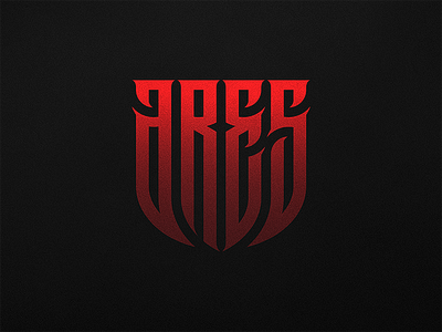 ARES branding clothing design font lettering logotype monogram tshirt