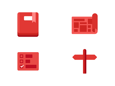 Swifty Icon Set flat icons illustration ios red swift swifty