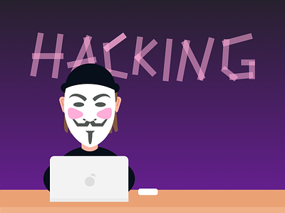 Hacking anon anonymous hacker hacking illustration mimo