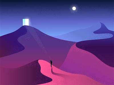 The door to solitude by Ron on Dribbble