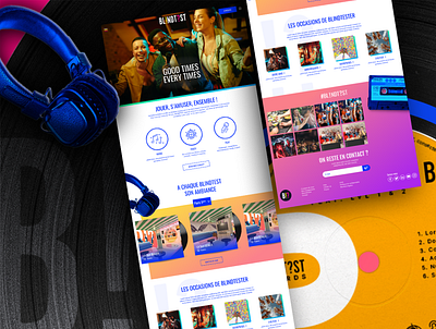 Blindtest Web Site Design : Website UI & UX / Home Page UI animation branding design graphic design icon logo motion graphics ui ux webdesign