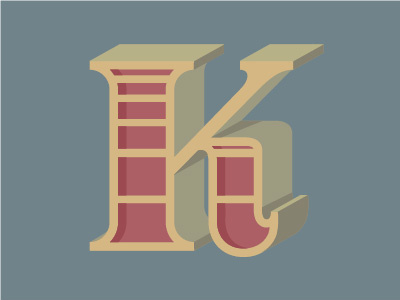 Vintage Drop Caps- K by knickknacks.co on Dribbble