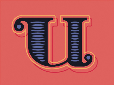 Vintage Drop Caps- U alphabet drop caps initials lettering letters monogram numbers typography vintage