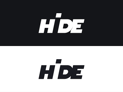 Hide Logotype corporate hide identity logo logotype mark negative space symbol