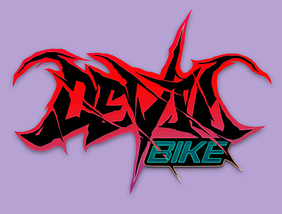 DEVIL BIKE - metal style logotype acid customtype deathmetal design font graphic design lettering logo logos logotype merch metal type typo typography