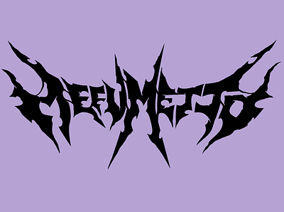 MEFUMETTO - logotype acid band customtype cyber deathmetal design graphic design lettering logo logo design logotype metal music rave type typo