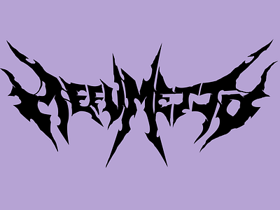 MEFUMETTO - logotype acid band customtype cyber deathmetal design graphic design lettering logo logo design logotype metal music rave type typo