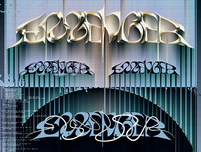 ESSENGER LOGOTYPE acid chrometype customtype design graffiti graphic design lettering logo logos logotype rave type typography