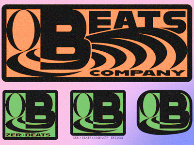 ZERO BEATS LOGO / IDENTITY brand branding customtype design graphic design identity lettering logo logotype symbol type