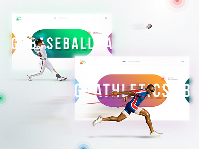 Sports 3d athletics broadcast champion championship landing page live olympics sport tournament uiux web