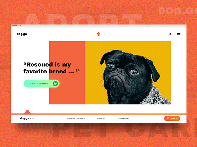 dog.do - Pet Adoption Web Design