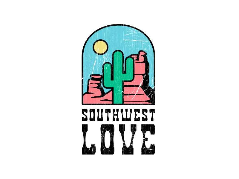 Southwest Love landscape sun saguaro arizona cactus desert cowgirl cowboy southwest