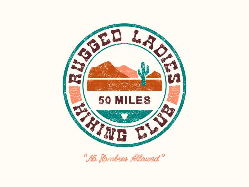 Rugged Ladies Hiking Club t-shirt club feminist women ladies cactus hiking arizona southwest desert