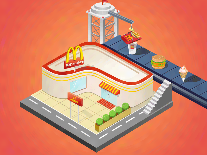 McDonald's ae animation gif graphics macdonald