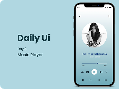 Daily UI / Day 9 Music Player app branding design graphic design illustration logo minimal ui ux vector