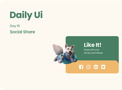Daily UI / Day 10 Social Share app branding design graphic design illustration logo minimal ui ux vector