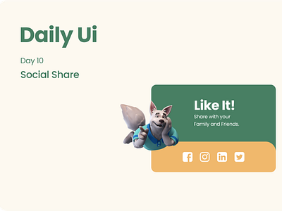 Daily UI / Day 10 Social Share