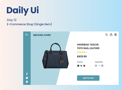 Daily UI / Day 12 E-Commerce Shop app branding design graphic design illustration logo minimal ui ux vector