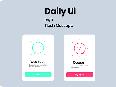 Daily UI / Day 11 Flash Message