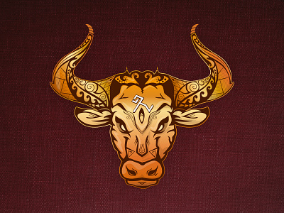 Bull illustration african animals animal character animals apparel beast branding bull head horns illustration logo streetwear tattoo taurus tribal vector