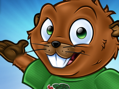 Wildwood Nature Trust - Mascot Design animal beaver cartoon character logo design mascot design nature wildwood