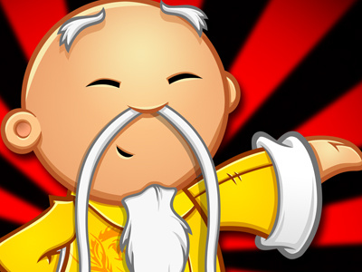 Demovideo - Mascot Design cartoon character china chinese demovideo karate kung fu logo design mascot design master