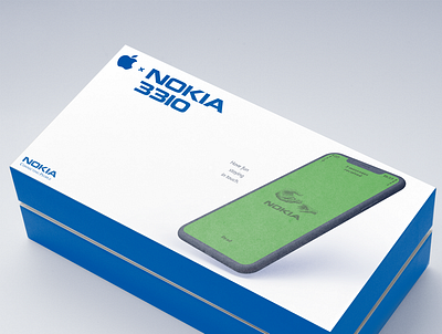 Apple × Nokia 3310 3d figma mockup nokia oldphone photoshop