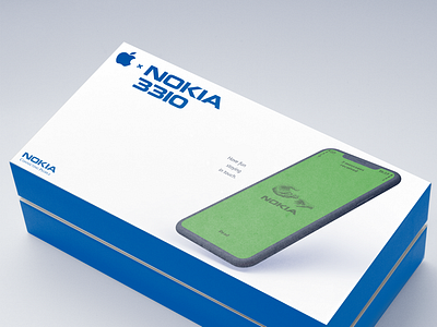 Apple × Nokia 3310 3d figma mockup nokia oldphone photoshop