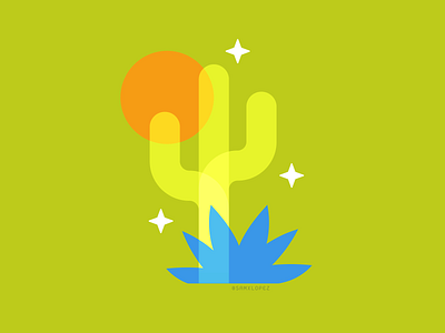 Neon Cactus cactus desert neon