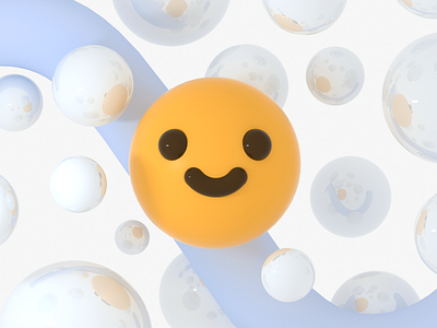 smiley + bubbles 3d bubbles cinema4d smiley