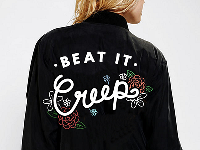 Beat it, Creep bomber creep flowers jacket type