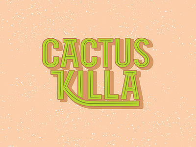 Cactus Killa Logo cactus green logo succulent type