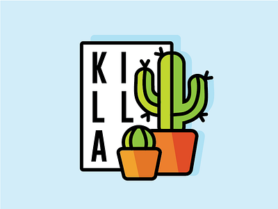 Cactus Killa - 2 cacti cactus ceramic green logo succulent type
