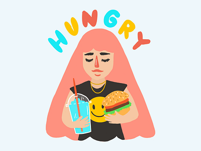 Hungry! burger girl hungry slushee