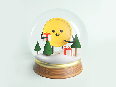 3D Coiny coiny gifts holidays snowglobe