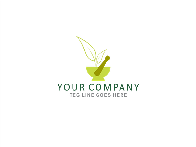 Logo Design aurveda health leaf medicine