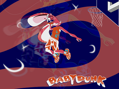 Raydayman Babydunk art branding color design graphic design illustration logo raydayman ui vector