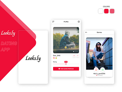 Looks.ly Dating App Design