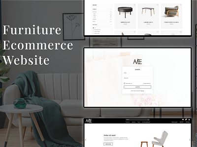 Furniture Ecommerce Website design ecommerse landing page ui ux website design