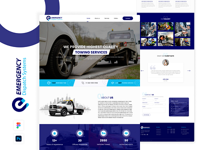 EDS Website Landing Page design graphic design landing page ui ux website design