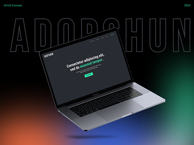 Adopshun Landing Page design landing page ui ux website design