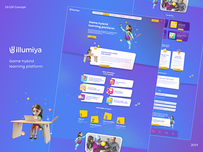 Illumiya Game Learning Website Design