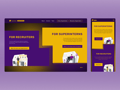 Superinterns Redesign Concept app branding design graphic design logo typography ui ux vector